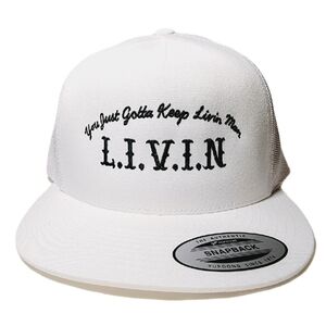L.I.V.I.N. Flat Bill Snapback Adjustable Direct Embroide…